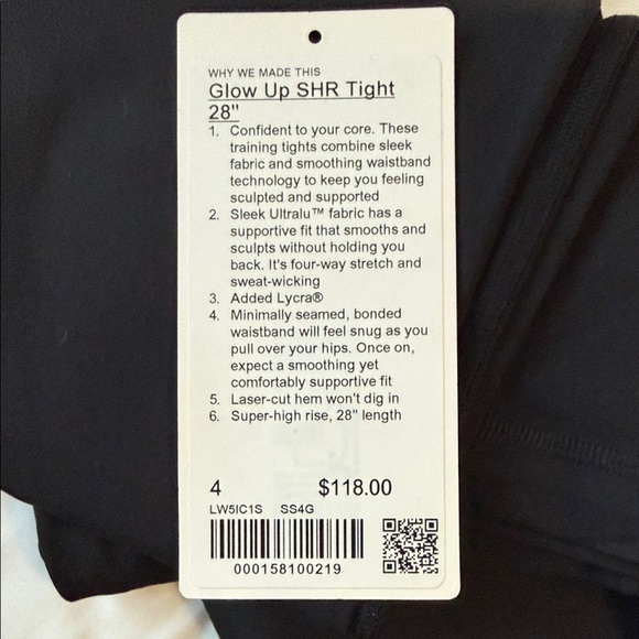 Lululemon Glow Up Super-High Rise Leggings - Snake Structure Gray Multi Size 4 - Picture 16 of 16